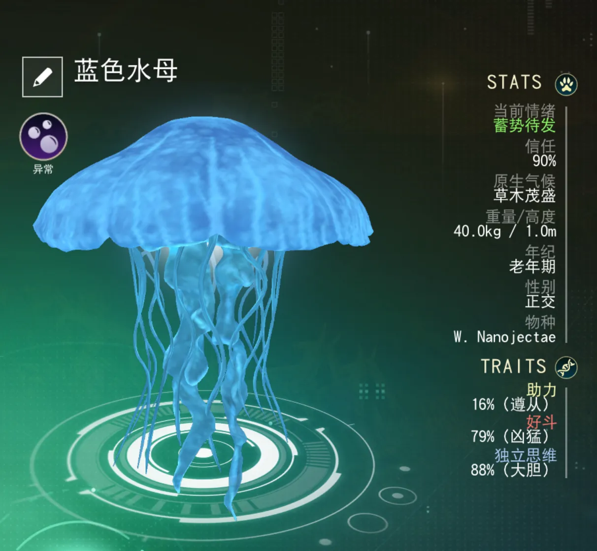 宠物分享 蓝色水母-2